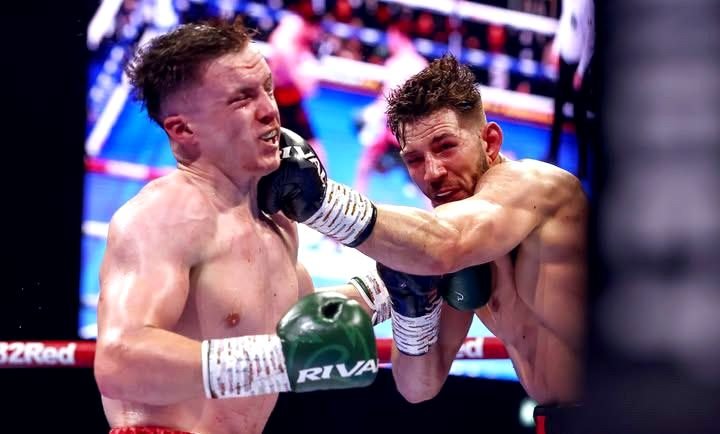 Liam Walsh trading punches under the arena lights